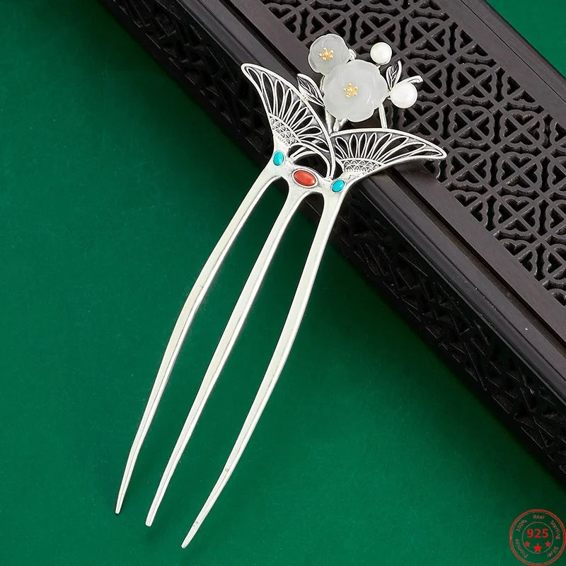 Hair Fork Comb (S925 Sterling Silver)