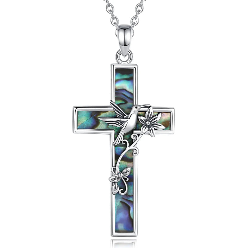 DOVE Sterling Cross Necklace