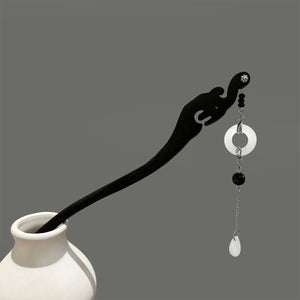 Wooden Moon/Flower Hair Sticks