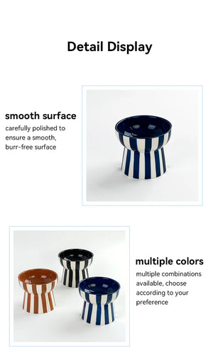Pet Bowls - Stylish Elevated (non-tip/anti-slip)