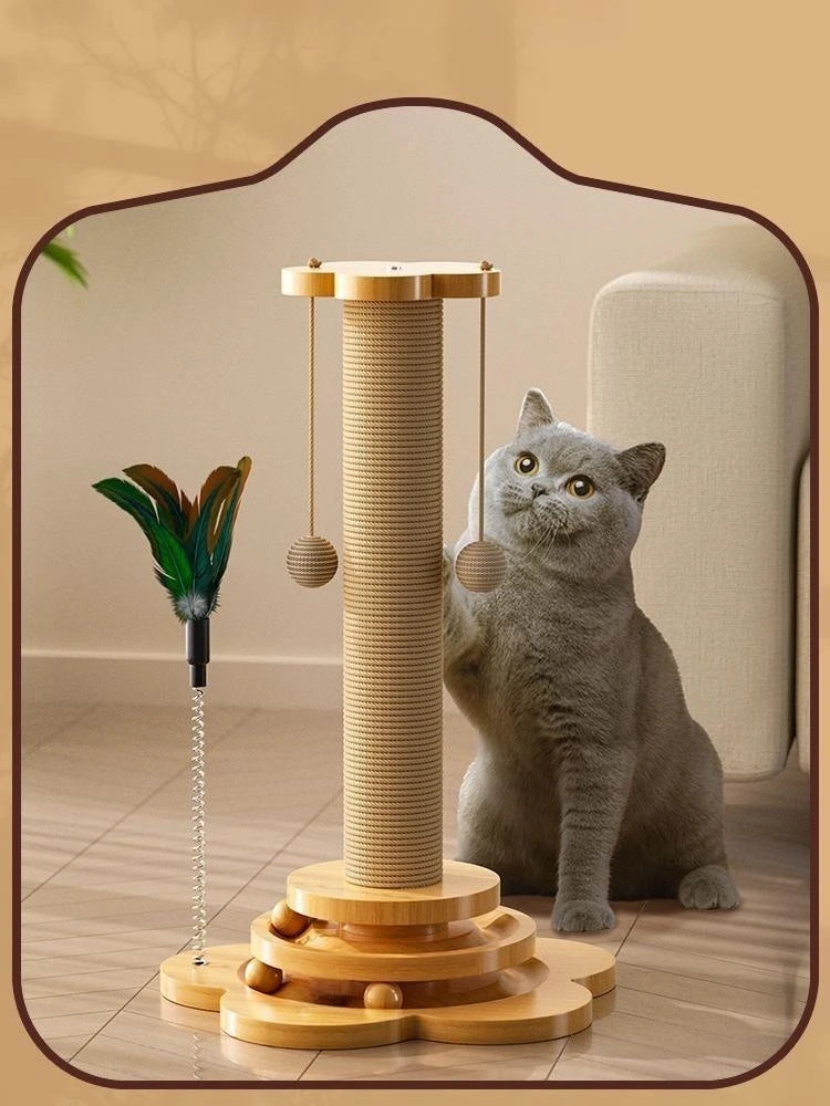 Pet Cat Scratching Play Post