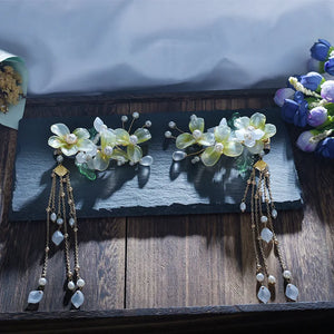 Butterfly Flower Hairclips (1pair)