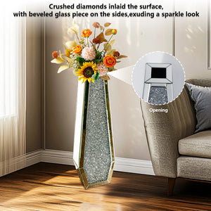 Mirror Diamond Vases (2 Styles 68CM)(USA)