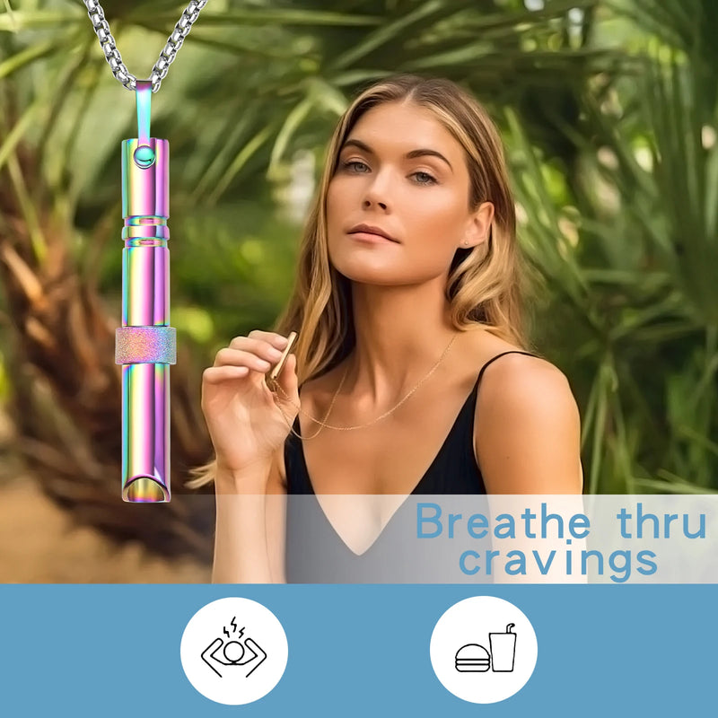BREATHING Anxiety/Mindfulness Positive Relief Necklace