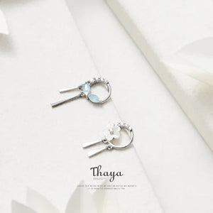 Silver Flower Earrings