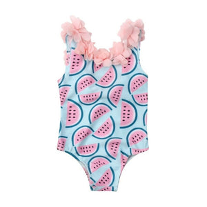 Toddler Baby Girls Watermelon One-Piece Swimsuit