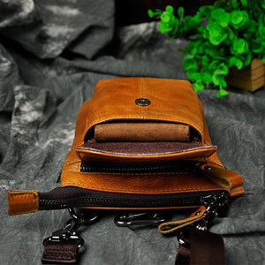  Cool Cow - Men's Waist Belt Shoulder Bag, Handbag, GuangZhou Cool Cow Leather Industry Co. Ltd, Miss Molly & Co. - Miss Molly & Co.