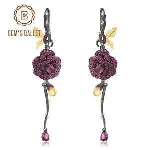 Elegant Garnet Gemstone Earrings USA
