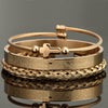 Carving Cross Set - Men's Bracelets