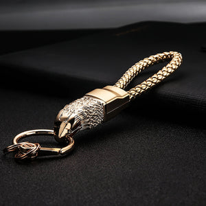 Leopard Leather Keychains