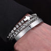 Carving Cross Set - Men's Bracelets