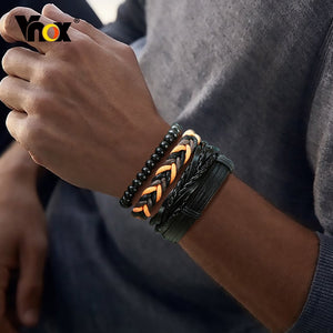 Braid Leather - Men's Bracelets