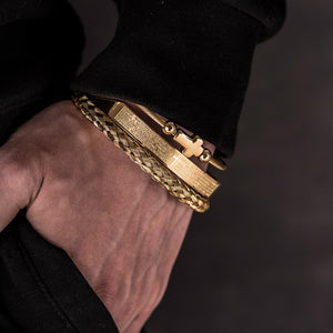 Carving Cross Set - Men's Bracelets