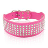 Bling Stud Leather Dog Collars