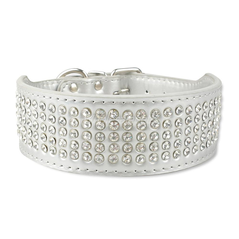 Bling Stud Leather Dog Collars