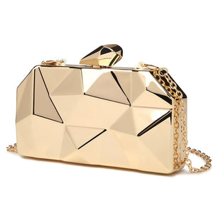 Glamour Clutch Bag (Silver/Gold/Metalic)