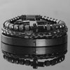 Carving Cross Set - Men's Bracelets