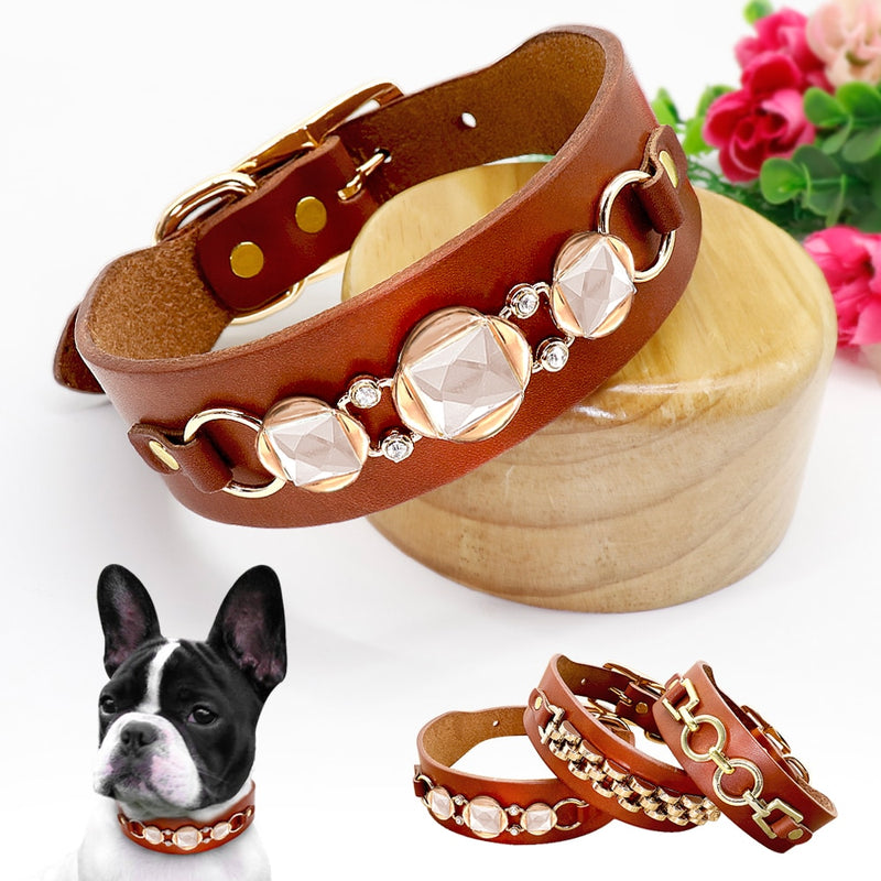 Leather Fashion Dog Collar