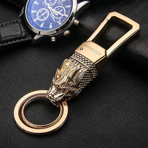 Leopard Leather Keychains