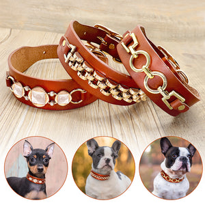 Leather Fashion Dog Collar