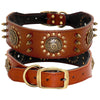 Studded Leather Dog Collars (M-L)