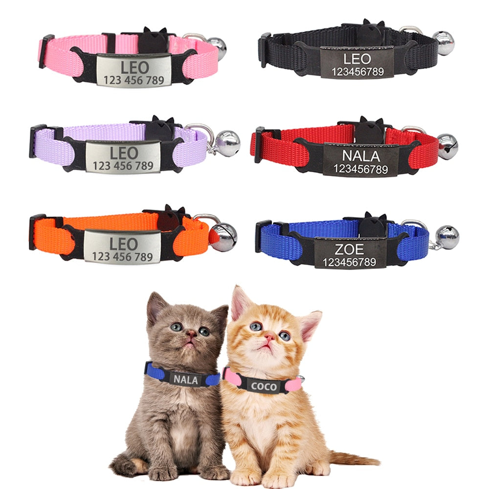 Safety Cat Collars (Free Engraving)