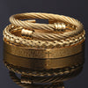 Carving Cross Set - Men's Bracelets