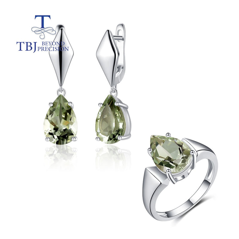 Brazil Green amethyst - Jewelry set