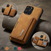 Magnetic Leather Wallet - Phone Cases