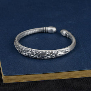 Lotus Vintage - Silver Bracelet