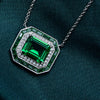 Emerald/Ruby Sterling Fine Necklace