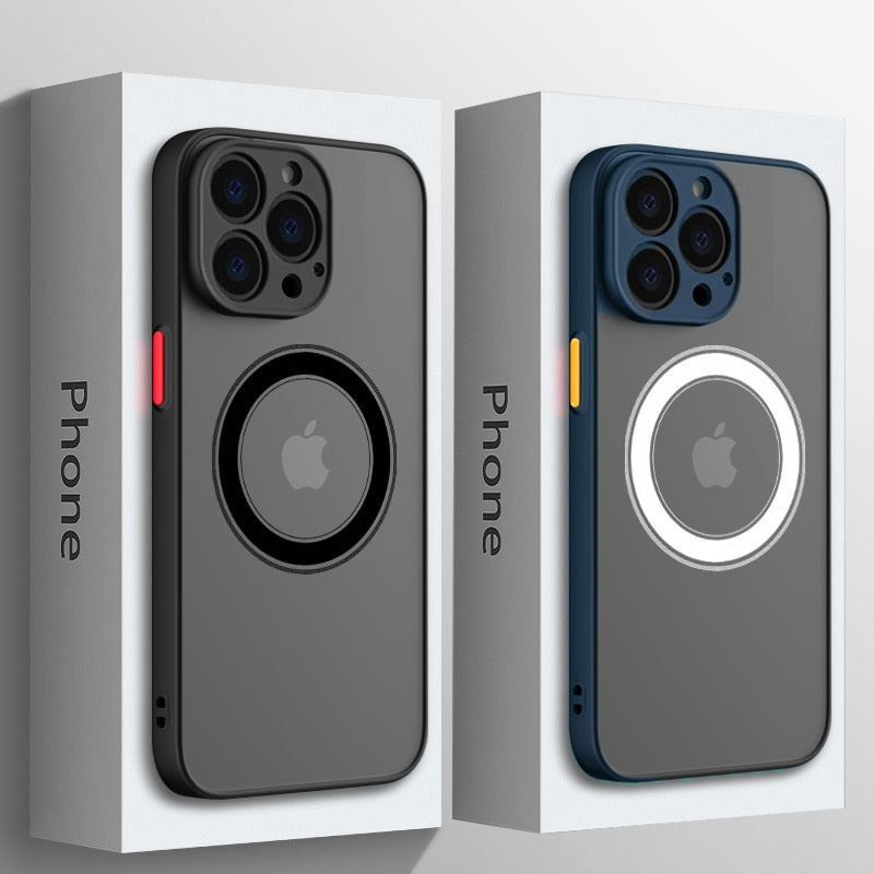 Matte Magnetic Armor Phone Cases