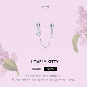Lovely Kitty - Charm (925 Sterling Silver)