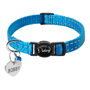 Custom ID Pet Collars (Engraved Tag)