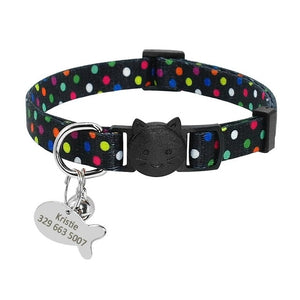 Custom ID Pet Collars (Engraved Tag)