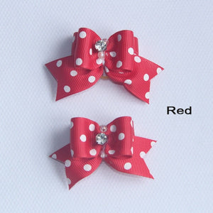 Spots & Dots - Dog Hair Bows (1 Pair)