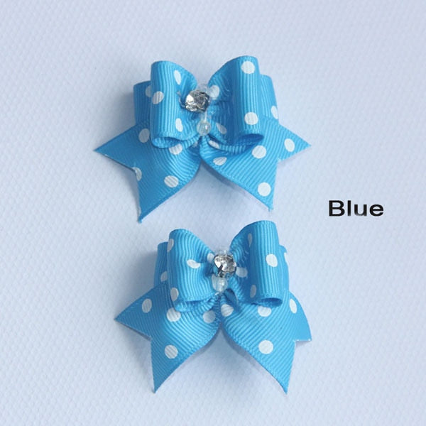 Spots & Dots - Dog Hair Bows (1 Pair)