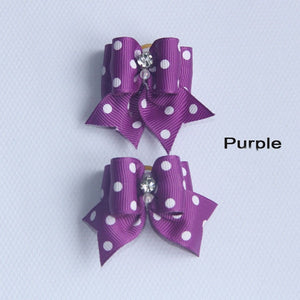 Spots & Dots - Dog Hair Bows (1 Pair)
