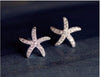 Silver Starfish -  Earrings