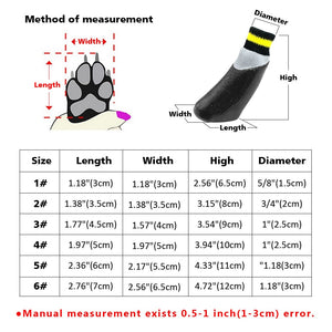 PET Booties (4pcs/set Waterproof)