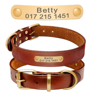 Pet Leather - ID Collar