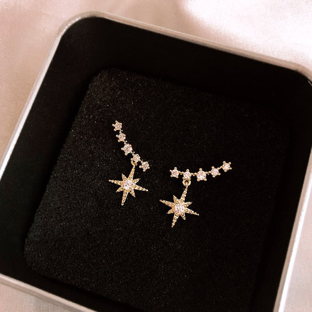 Delicate Star Drop - Earrings