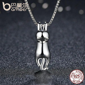 Cat Silver - Necklace (925 Sterling Silver)