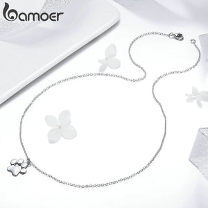 Paw Necklace (925 Sterling Silver/Rose)