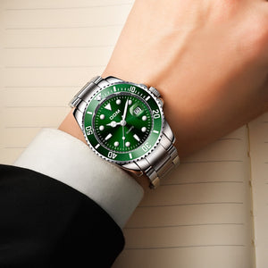 DOM Ghost Series - Watch (Silver/Green)