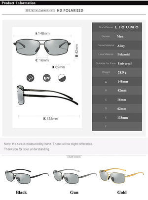 Anti-Glare Sunglasses (Photochromic/Polarized)