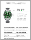 DOM Ghost Series - Watch (Silver/Green)