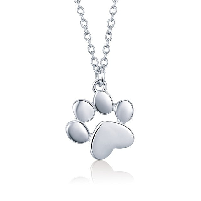 Paw Necklace (925 Sterling Silver/Rose)