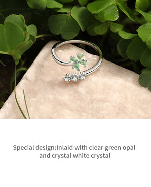 Clover Flower - Sterling Rings