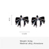 Black Bow Earrings